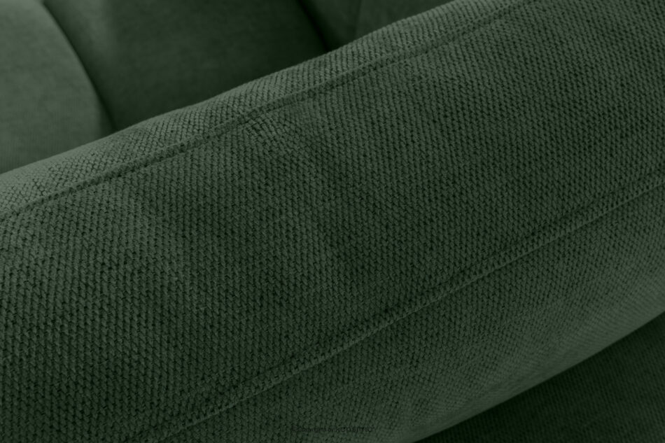 HELLA Pikowana sofa trzyosobowa z funkcją spania w tkaninie plecionej zielony zielony - zdjęcie 7