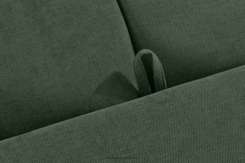 HELLA Pikowana sofa trzyosobowa z funkcją spania w tkaninie plecionej zielony zielony - zdjęcie 14