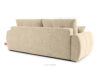 HELLA Pikowana sofa trzyosobowa z funkcją spania w tkaninie plecionej ciemny kremowy ciemny kremowy - zdjęcie 4