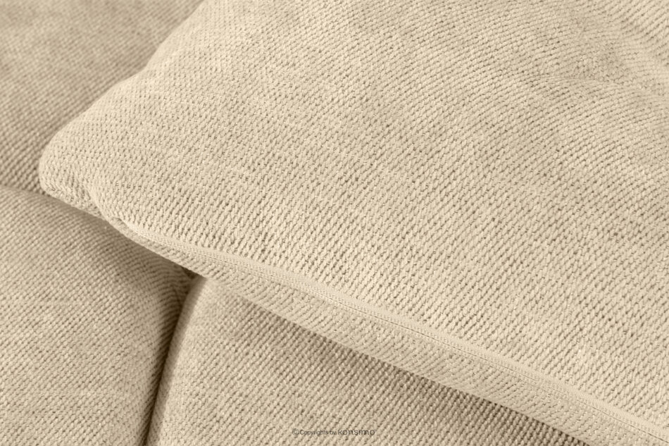 HELLA Pikowana sofa trzyosobowa z funkcją spania w tkaninie plecionej ciemny kremowy ciemny kremowy - zdjęcie 8