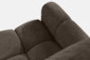 HELLA Pikowana sofa trzyosobowa z funkcją spania w tkaninie plecionej chłodny brązowy chłodny brązowy - zdjęcie 6