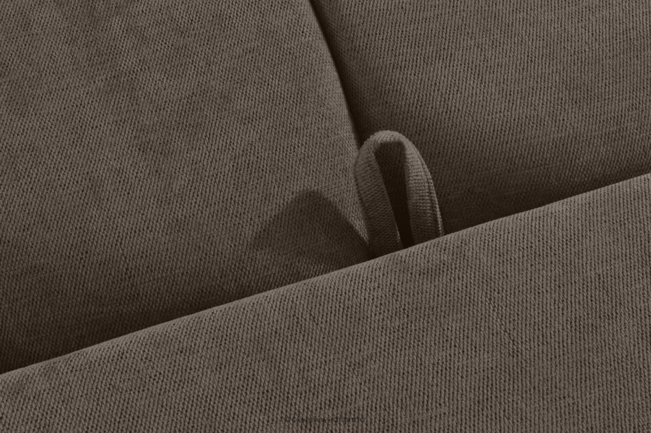 HELLA Pikowana sofa trzyosobowa z funkcją spania w tkaninie plecionej chłodny brązowy chłodny brązowy - zdjęcie 14