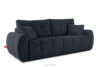 HELLA Pikowana sofa trzyosobowa z funkcją spania w tkaninie plecionej ciemny granatowy ciemny granatowy - zdjęcie 3