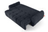 HELLA Pikowana sofa trzyosobowa z funkcją spania w tkaninie plecionej ciemny granatowy ciemny granatowy - zdjęcie 5