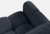 HELLA Pikowana sofa trzyosobowa z funkcją spania w tkaninie plecionej ciemny granatowy ciemny granatowy - zdjęcie 6