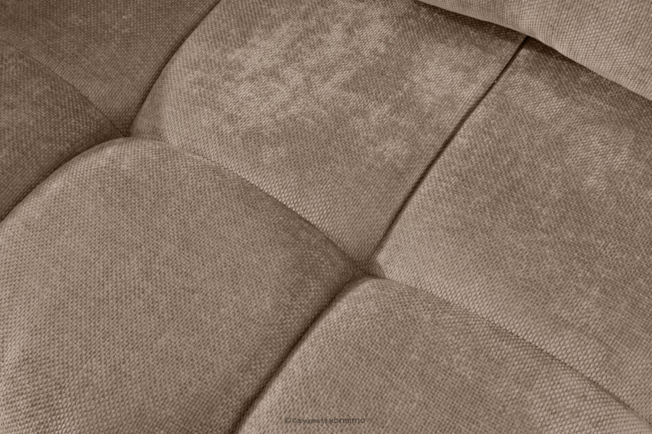 NILO Sofa trzyosobowa z pikowaniem w tkaninie plecionej ciemny beżowy ciemny beżowy - zdjęcie 9