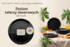 VICTO Zestaw talerzy deserowych na 6 osób czarny czarny/matowy - zdjęcie 8