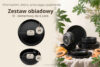 VICTO Zestaw obiadowy czarny 6os. (12 el.) czarny - zdjęcie 7