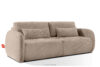 CALICO Sofa trzyosobowa zaokrąglony kształt w tkaninie plecionej jasny beżowy jasny beżowy - zdjęcie 3