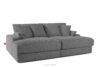 ACERA Sofa z głębokim siedziskiem trzyosobowa w tkaninie sztruks szary szary - zdjęcie 3