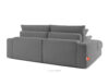 ACERA Sofa z głębokim siedziskiem trzyosobowa w tkaninie sztruks szary szary - zdjęcie 4