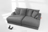 ACERA Sofa z głębokim siedziskiem trzyosobowa w tkaninie sztruks szary szary - zdjęcie 2