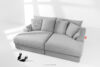 ACERA Sofa z głębokim siedziskiem trzyosobowa w tkaninie sztruks jasny szary jasny szary - zdjęcie 2