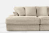 ACERA Sofa z dużym siedziskiem trzyosobowa w tkaninie sztruks beżowy beżowy - zdjęcie 6