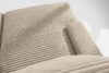 ACERA Sofa z dużym siedziskiem trzyosobowa w tkaninie sztruks taupe taupe - zdjęcie 5