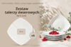 CARLINA Talerz deserowy 6szt. biały - zdjęcie 8