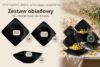 EPIRI Zestaw obiadowy, 6 os. (18el) czarny matowy czarny matowy - zdjęcie 9