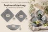 EPIRI Zestaw obiadowy, 6 os. (18el) szary matowy szary matowy - zdjęcie 9