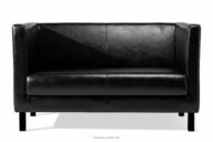 Sofa do poczekalni ekoskóra czarna