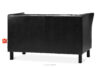 ESPECTO Sofa do poczekalni ekoskóra czarna czarny - zdjęcie 4
