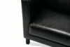 ESPECTO Sofa do poczekalni ekoskóra czarna czarny - zdjęcie 5