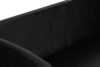 ESPECTO Sofa do poczekalni ekoskóra czarna czarny - zdjęcie 6