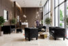 ESPECTO Sofa do poczekalni ekoskóra czarna czarny - zdjęcie 12