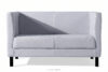 ESPECTO Sofa do poczekalni ekoskóra szara szary - zdjęcie 1