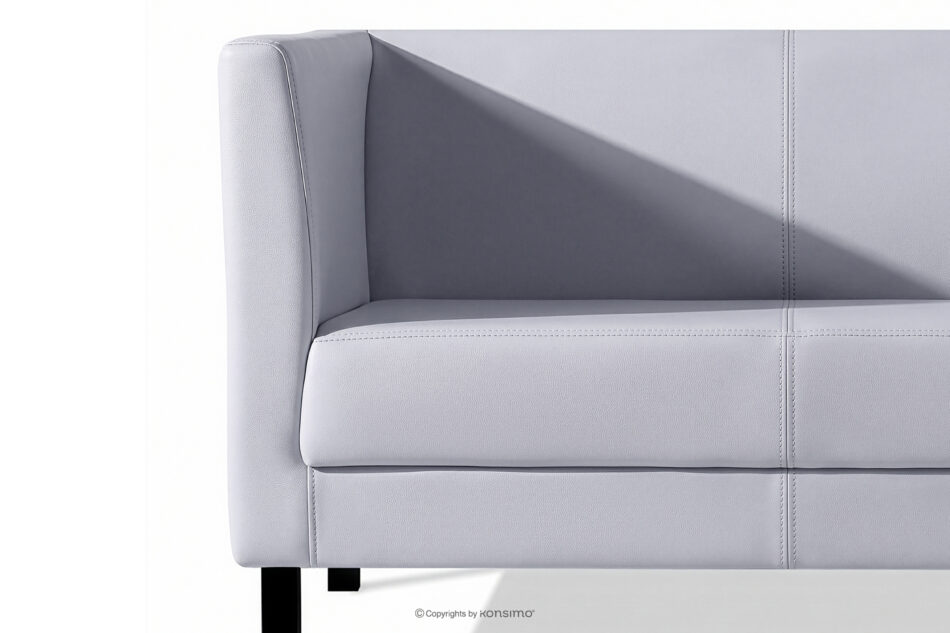 ESPECTO Sofa do poczekalni ekoskóra szara szary - zdjęcie 6