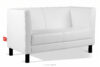 ESPECTO Sofa do poczekalni ekoskóra biała biały - zdjęcie 3