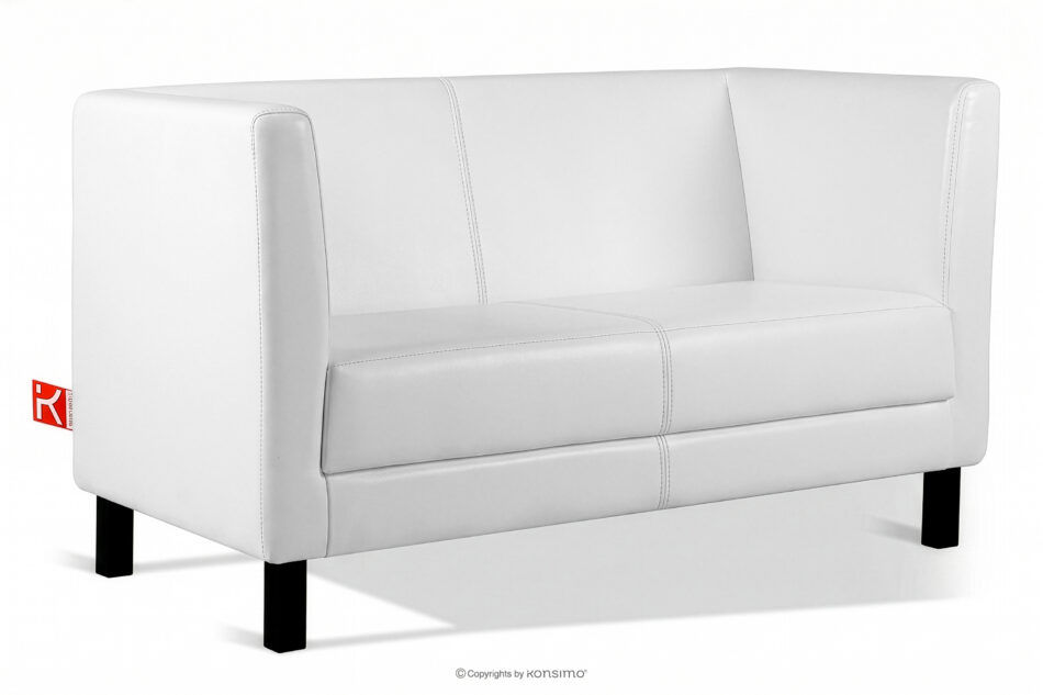 ESPECTO Sofa do poczekalni ekoskóra biała biały - zdjęcie 2