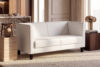 ESPECTO Sofa do poczekalni ekoskóra biała biały - zdjęcie 2