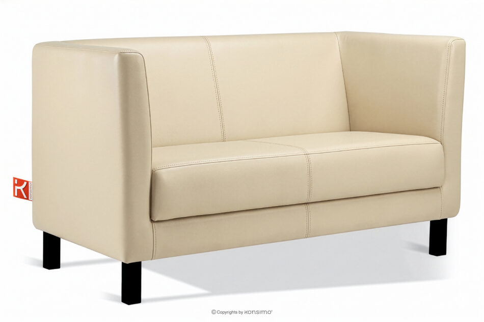 ESPECTO Sofa do poczekalni ekoskóra ecru kremowy - zdjęcie 2