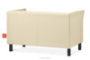 ESPECTO Sofa do poczekalni ekoskóra ecru kremowy - zdjęcie 4