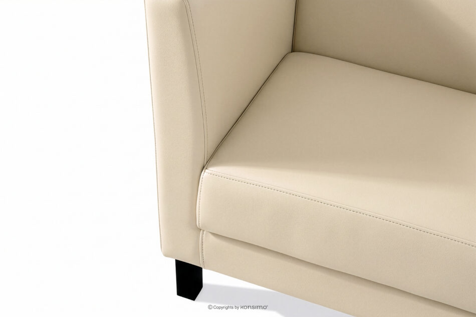 ESPECTO Sofa do poczekalni ekoskóra ecru kremowy - zdjęcie 4