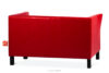 ESPECTO Sofa do poczekalni ekoskóra czerwona czerwony - zdjęcie 4