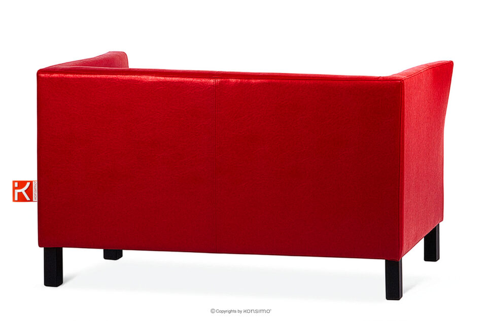 ESPECTO Sofa do poczekalni ekoskóra czerwona czerwony - zdjęcie 3