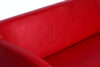 ESPECTO Sofa do poczekalni ekoskóra czerwona czerwony - zdjęcie 6