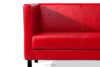 ESPECTO Sofa do poczekalni ekoskóra czerwona czerwony - zdjęcie 7