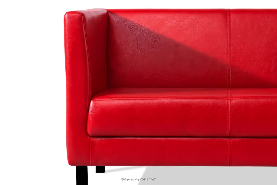 ESPECTO Sofa do poczekalni ekoskóra czerwona czerwony - zdjęcie 6