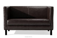 Sofa do poczekalni ekoskóra brązowa