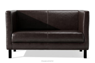 ESPECTO, https://konsimo.pl/kolekcja/especto/ Sofa do poczekalni ekoskóra brązowa ciemny brąz - zdjęcie