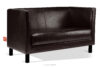ESPECTO Sofa do poczekalni ekoskóra brązowa ciemny brąz - zdjęcie 3