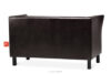 ESPECTO Sofa do poczekalni ekoskóra brązowa ciemny brąz - zdjęcie 4