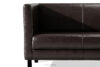 ESPECTO Sofa do poczekalni ekoskóra brązowa ciemny brąz - zdjęcie 7