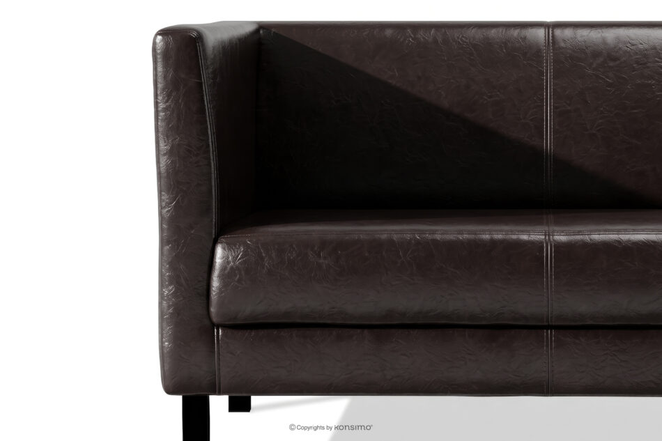 ESPECTO Sofa do poczekalni ekoskóra brązowa ciemny brąz - zdjęcie 6