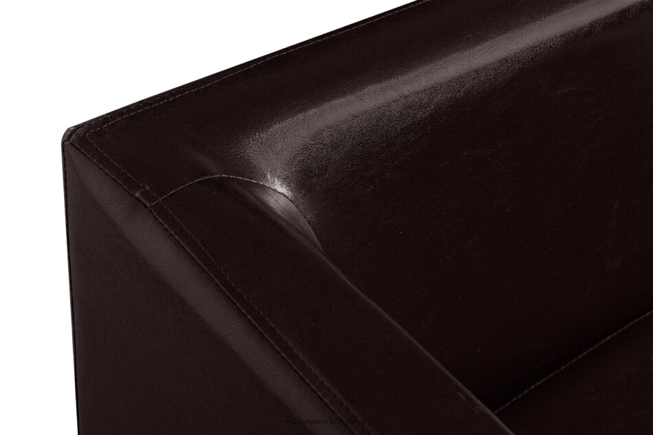 ESPECTO Sofa do poczekalni ekoskóra brązowa ciemny brąz - zdjęcie 7