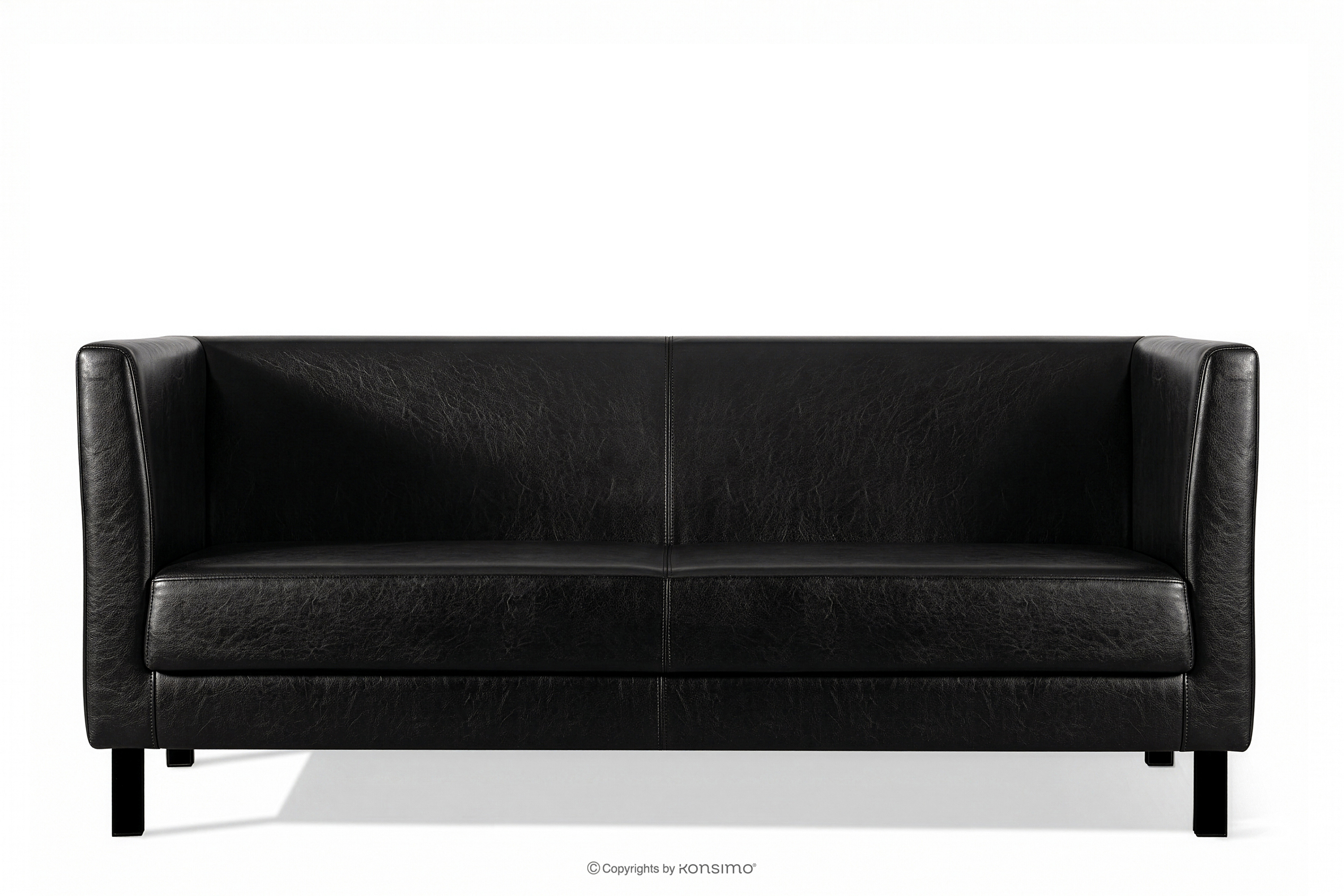 Sofa 3 osobowa do gabinetu czarna
