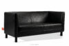 ESPECTO Sofa 3 osobowa do gabinetu czarna czarny - zdjęcie 3