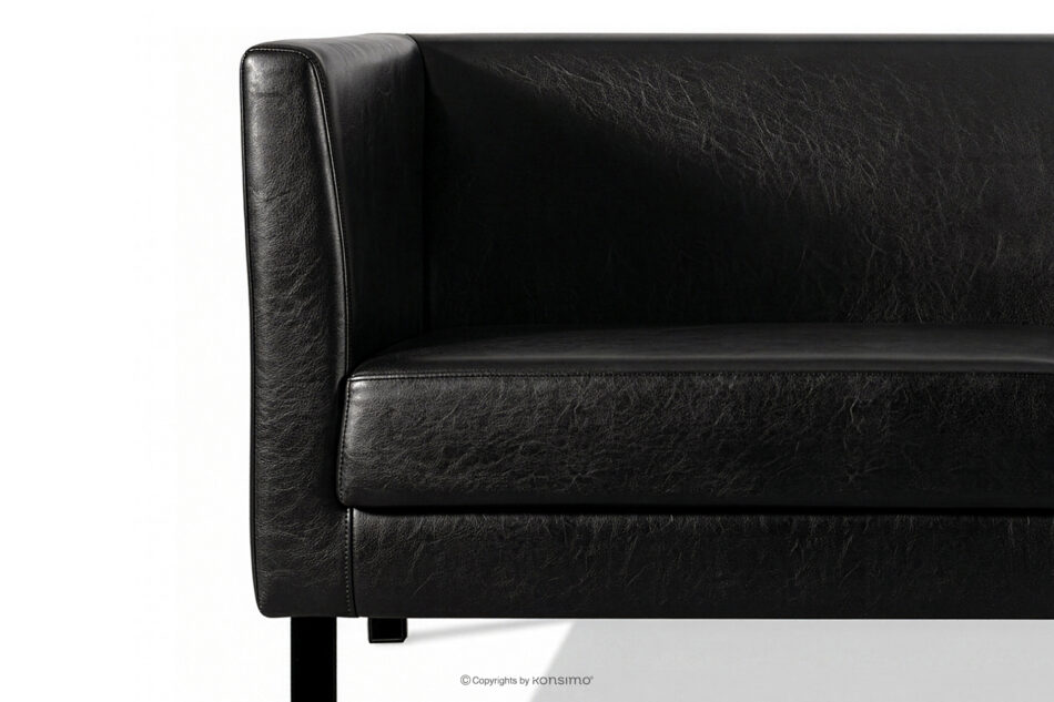 ESPECTO Sofa 3 osobowa do gabinetu czarna czarny - zdjęcie 6